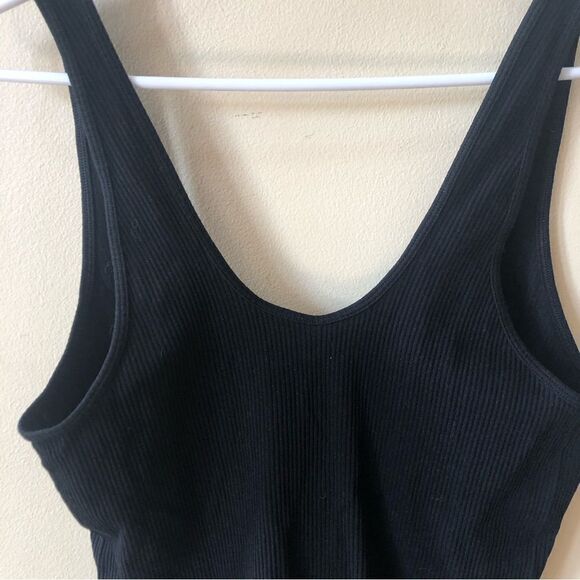 H&M Black Ribbed Bodysuit Size XL - Picture 2 of 5